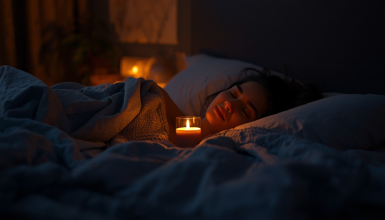 Evening ritual supporting better sleep habits